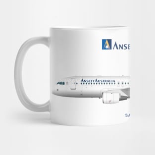 Illustration of Ansett Australia Airbus A320 Mug